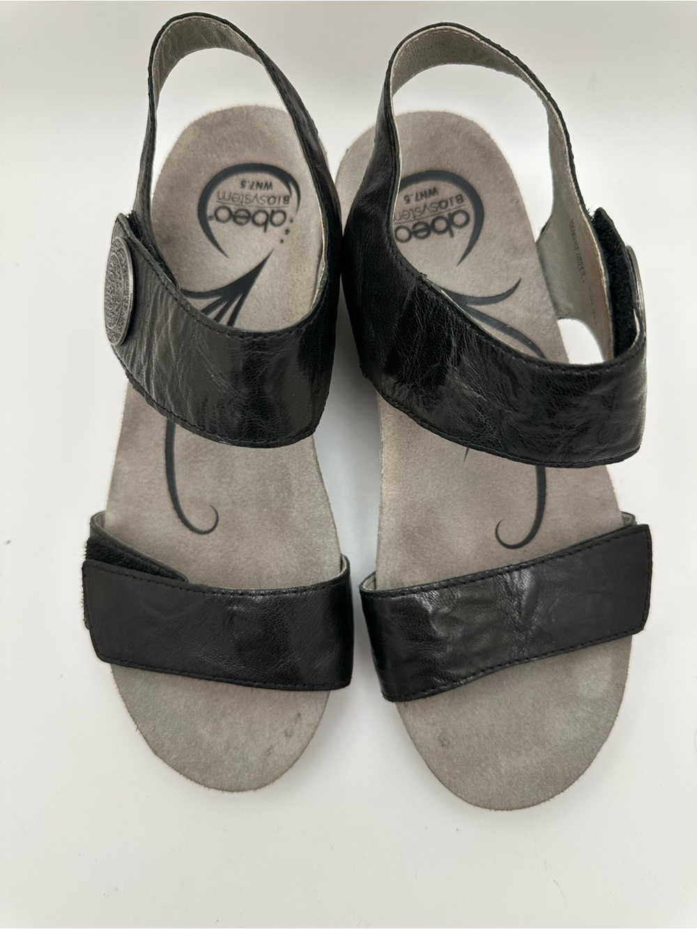 Abeo Una womens brown Black wedge sandal size 7.5 with B.I.O system; Orthopedic - Picture 5 of 14